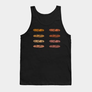 Russet Autumn / Fall Watercolor week day labels Tank Top